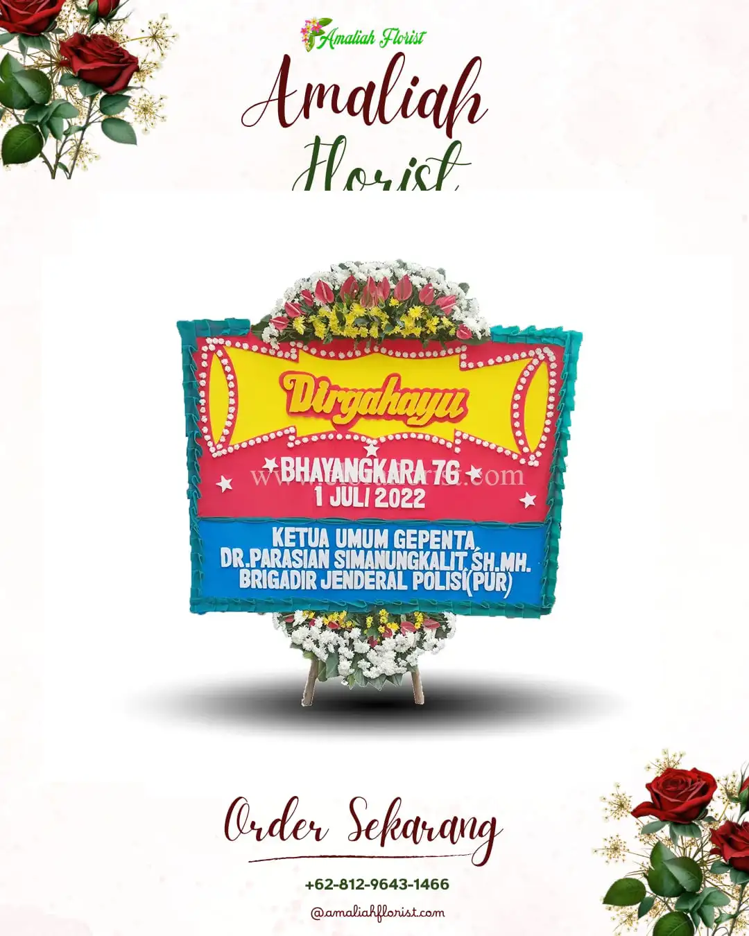 Papan Bunga HUT Ulang Tahun Semolowaru